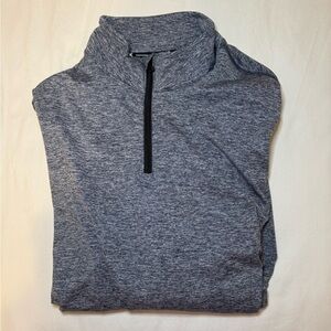 NEVER WORN Kenneth Cole Blue/gray heathered quarter zip